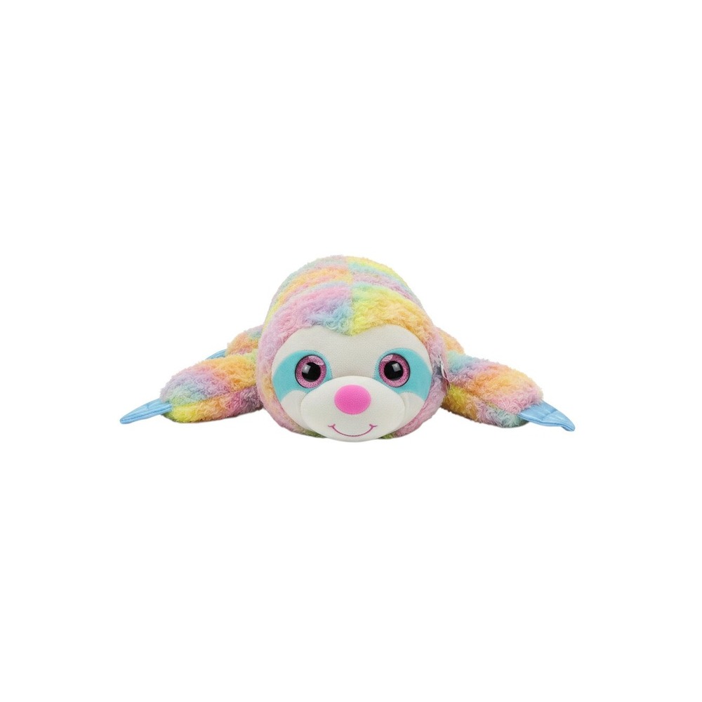 Way to Celebrate Sloth Plush Kids 40" Rainbow Big Promo Valentine Stuffed Animal
